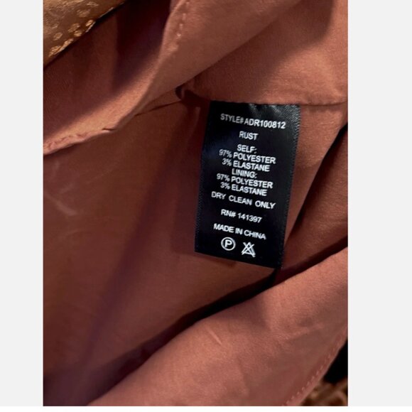 Anthropologie ASTR The Label NWT Mini Ruched Ruffle Silky Dress Women's size L - Picture 10 of 10